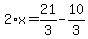 2%2Ax=21%2F3-10%2F3