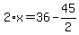 2%2Ax=36-45%2F2