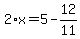2%2Ax=5-12%2F11