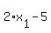 2%2Ax%5B1%5D-5