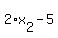 2%2Ax%5B2%5D-5