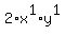2%2Ax%5E1%2Ay%5E1