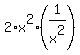 2%2Ax%5E2%2A%281%2Fx%5E2%29