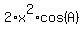 2%2Ax%5E2%2Acos%28A%29