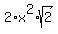 2%2Ax%5E2%2Asqrt%282%29