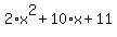2%2Ax%5E2%2B10%2Ax%2B11