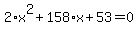 2%2Ax%5E2%2B158%2Ax%2B53=0