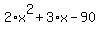 2%2Ax%5E2%2B3%2Ax-90
