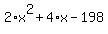 2%2Ax%5E2%2B4%2Ax-198