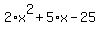 2%2Ax%5E2%2B5%2Ax-25