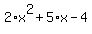 2%2Ax%5E2%2B5%2Ax-4