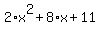 2%2Ax%5E2%2B8%2Ax%2B11
