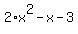 2%2Ax%5E2-x-3