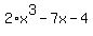 2%2Ax%5E3-7x-4