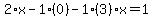 2%2Ax-1%2A%280%29-1%283%29x=1