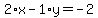 2%2Ax-1%2Ay=-2