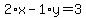 2%2Ax-1%2Ay=3