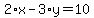 2%2Ax-3%2Ay=10