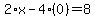 2%2Ax-4%2A%280%29=8
