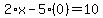 2%2Ax-5%2A%280%29=10