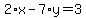 2%2Ax-7%2Ay=3