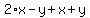 2%2Ax-y%2Bx%2By