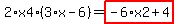 2%2Ax4%2A%283%2Ax-6%29=highlight_red%28+-6%2Ax2%2B4+%29