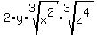 2%2Ay%2Aroot%283%2Cx%5E2%29%2Aroot%283%2Cz%5E4%29