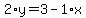 2%2Ay=3-1%2Ax
