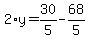 2%2Ay=30%2F5-68%2F5