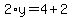 2%2Ay=4%2B2