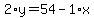 2%2Ay=54-1%2Ax