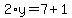 2%2Ay=7%2B1