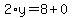 2%2Ay=8%2B0