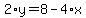 2%2Ay=8-4%2Ax