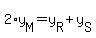 2%2Ay%5BM%5D=y%5BR%5D%2By%5BS%5D