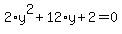 2%2Ay%5E2%2B12%2Ay%2B2=0