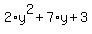 2%2Ay%5E2%2B7%2Ay%2B3
