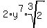2%2Ay%5E7%2Aroot%283%2C+2%29