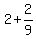 2%2B+2%2F9