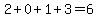 2%2B0%2B1%2B3=6