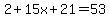 2%2B15x%2B21=53