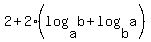 2%2B2%28log%28a%2Cb%29%2Blog%28b%2Ca%29%29