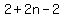 2%2B2n-2