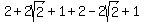 2%2B2sqrt%282%29%2B1%2B2-2sqrt%282%29%2B1