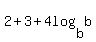 2%2B3%2B4log%28b%2Cb%29