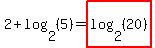 2%2Blog%282%2C%285%29%29=highlight%28log%282%2C%2820%29%29%29