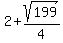 2%2Bsqrt%28199%29%2F4