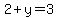 2%2By=3