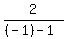 2%2F%28%28-1%29-1%29